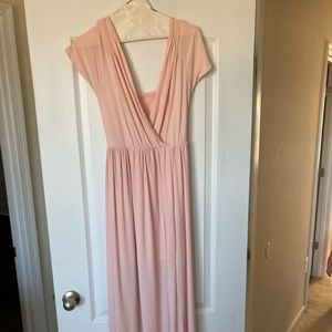 ASOS pink maxi dress